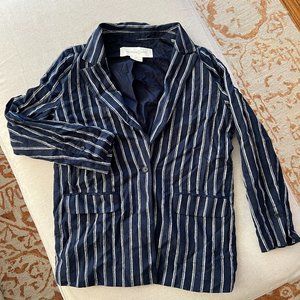 EUC Treasure & Bond Navy Pinstripe Blazer Sz XXS